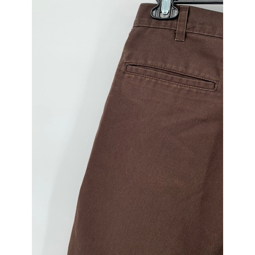 DICKIES Men's Brown Custom Spider-Skull Regular Fit Shorts SZ 33/M