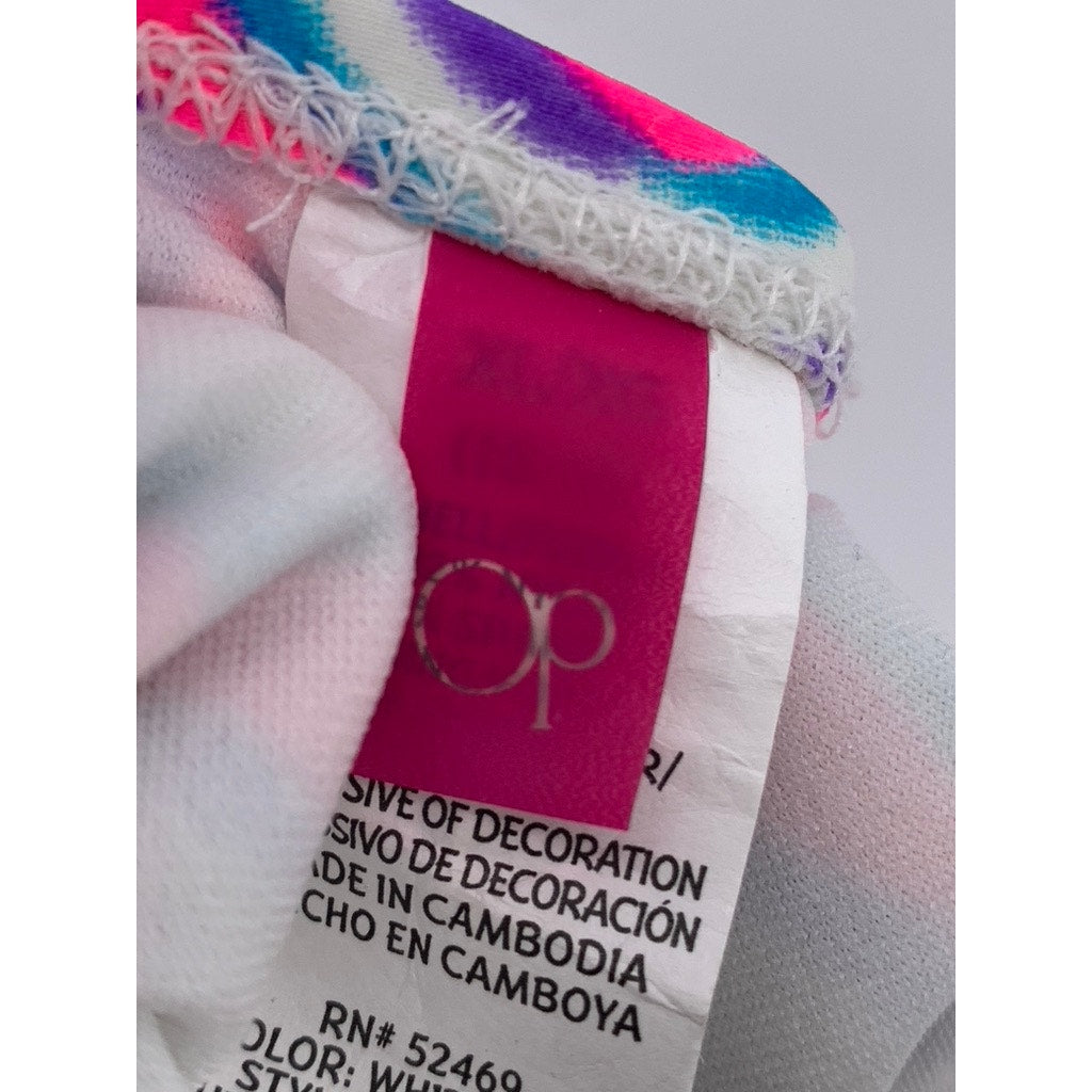 OP Ocean Pacific Women's Pink Retro Abstract Bikini Bottom SZ XL