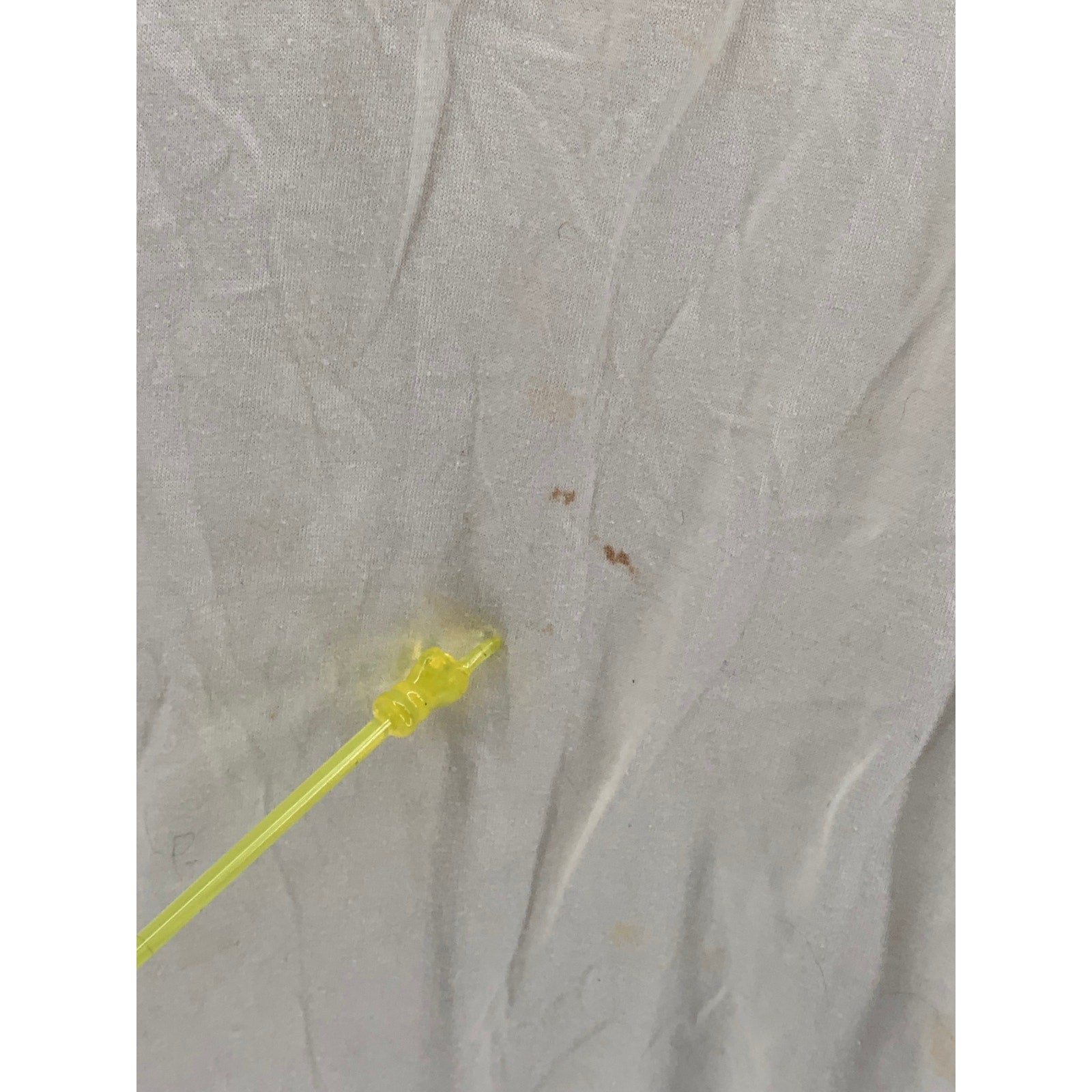 HANES Men's Beige Vintage Kiss Me Graphic Crewneck Single Stitch T-Shirt SZ L