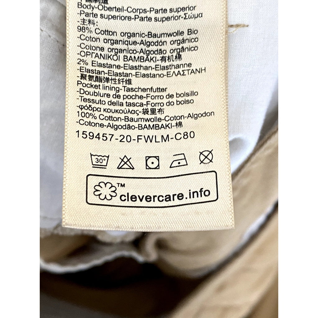 SCOTCH & SODA Maison Scotch Women's Khaki Bell Slim-Fit Chino Pants SZ 29/32