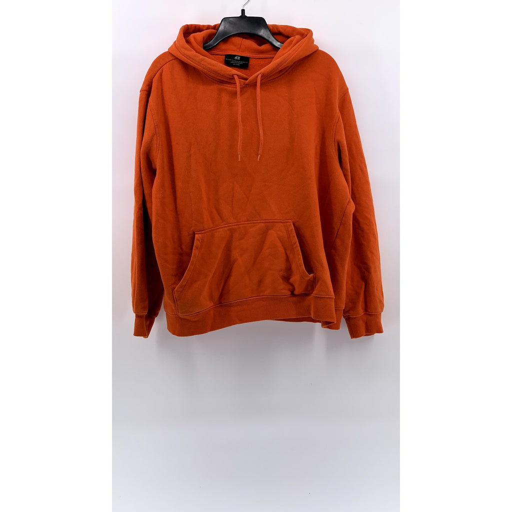 H&M Men's Orange Classic Relaxed Fit Hoodie SZ L