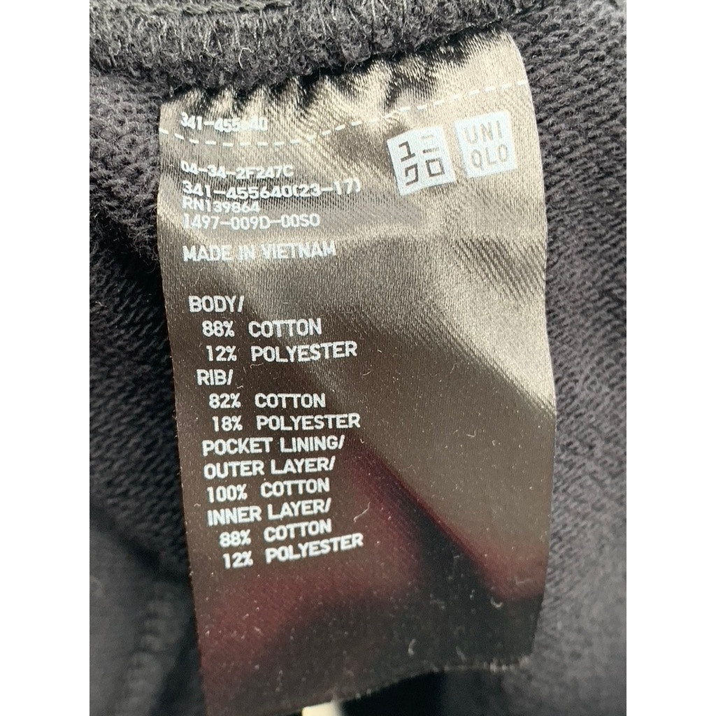 UNQLO Men's Black Solid Relaxed-Fit Pull-On Casual Sweatpants SZ M