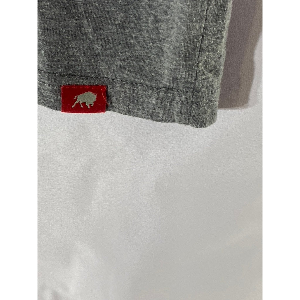 SPORTIQE APPAREL CO. Men's Gray Wagon Outpost Graphic Crewneck T-Shirt SZ M