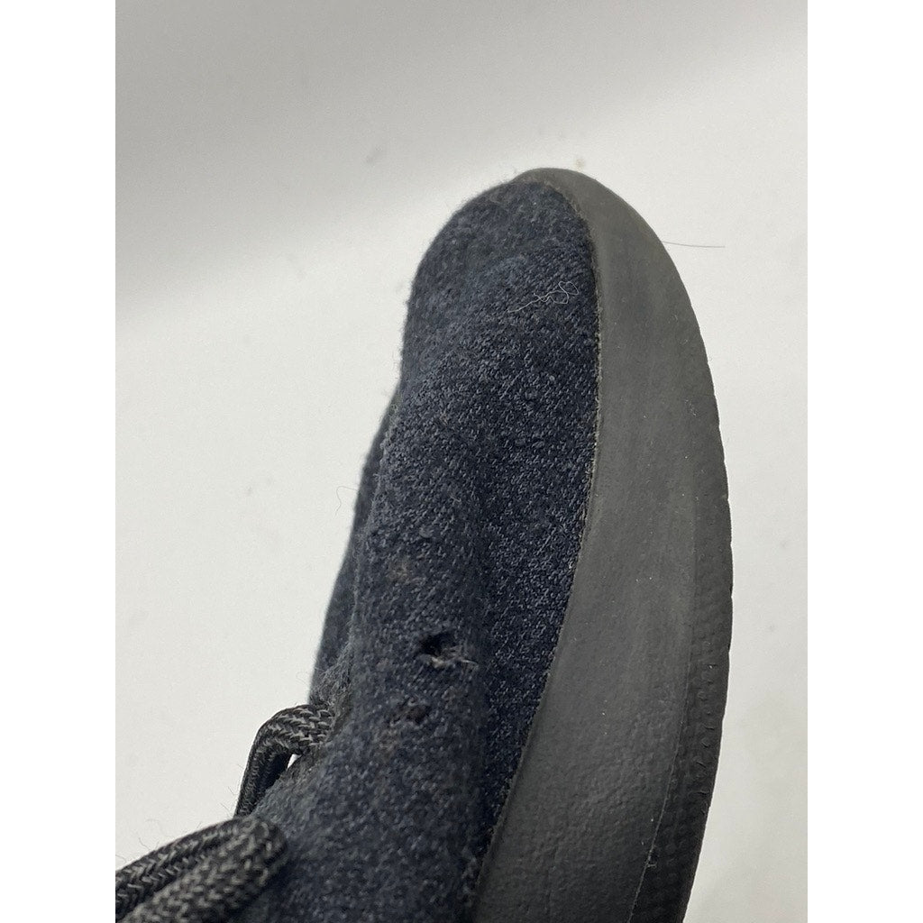 ALLBIRDS Women's Black Wool Lace-Up Lightweight Round-Toe Sneakers SZ 10