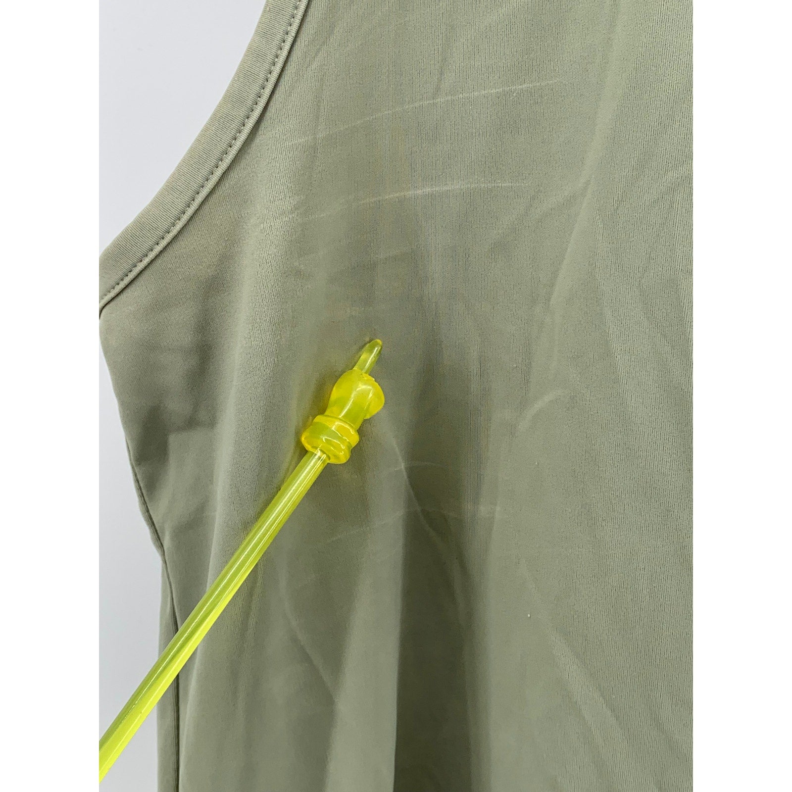 MIAOU Women's Sage Green Solid Scoop-Neck Jinx Fitted Tank Top SZ L