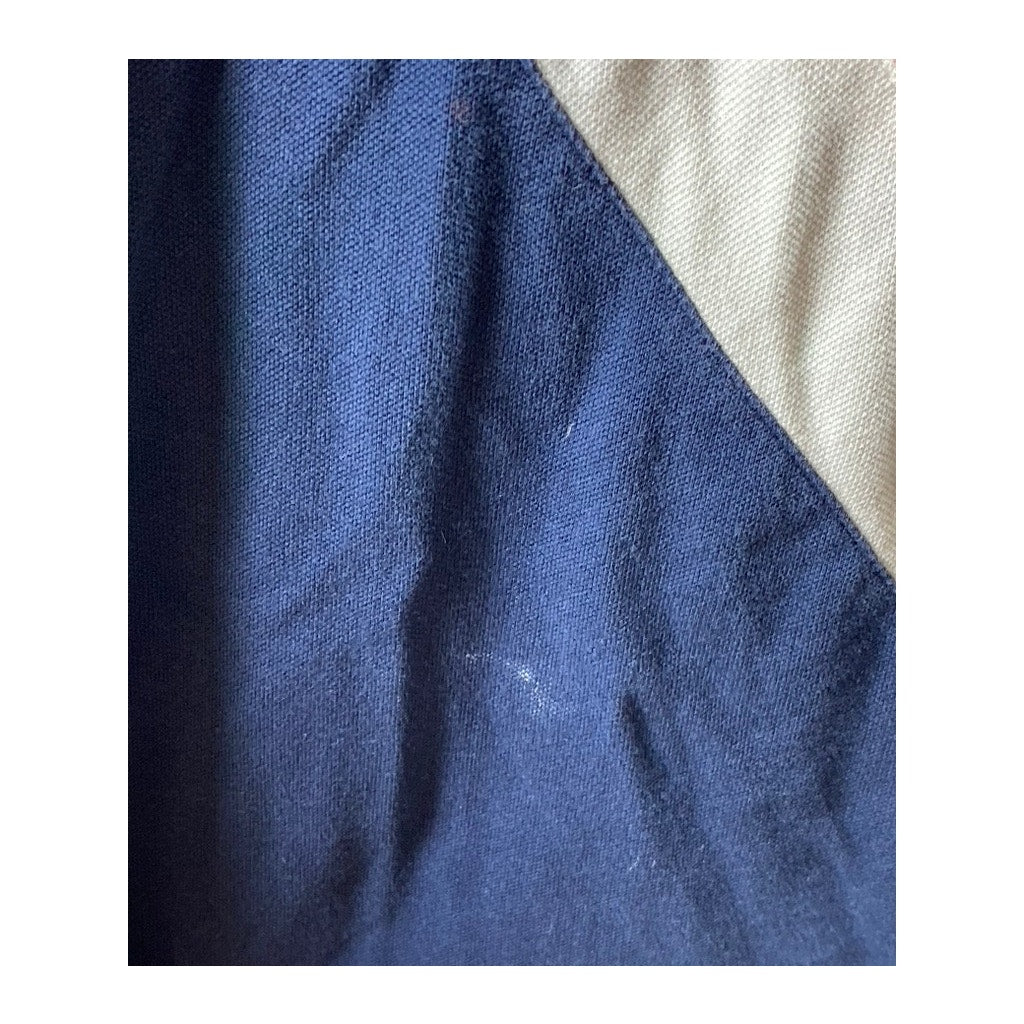 TOMMY HILFIGER Women's Navy Banner Stripe Short Sleeve Polo Mini Dress SZ M