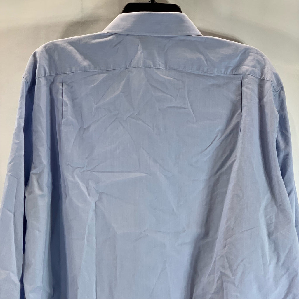 J.CREW FACTORY Men's Classic Blue Slim Performance Button-Up Dress Shirt SZ XL