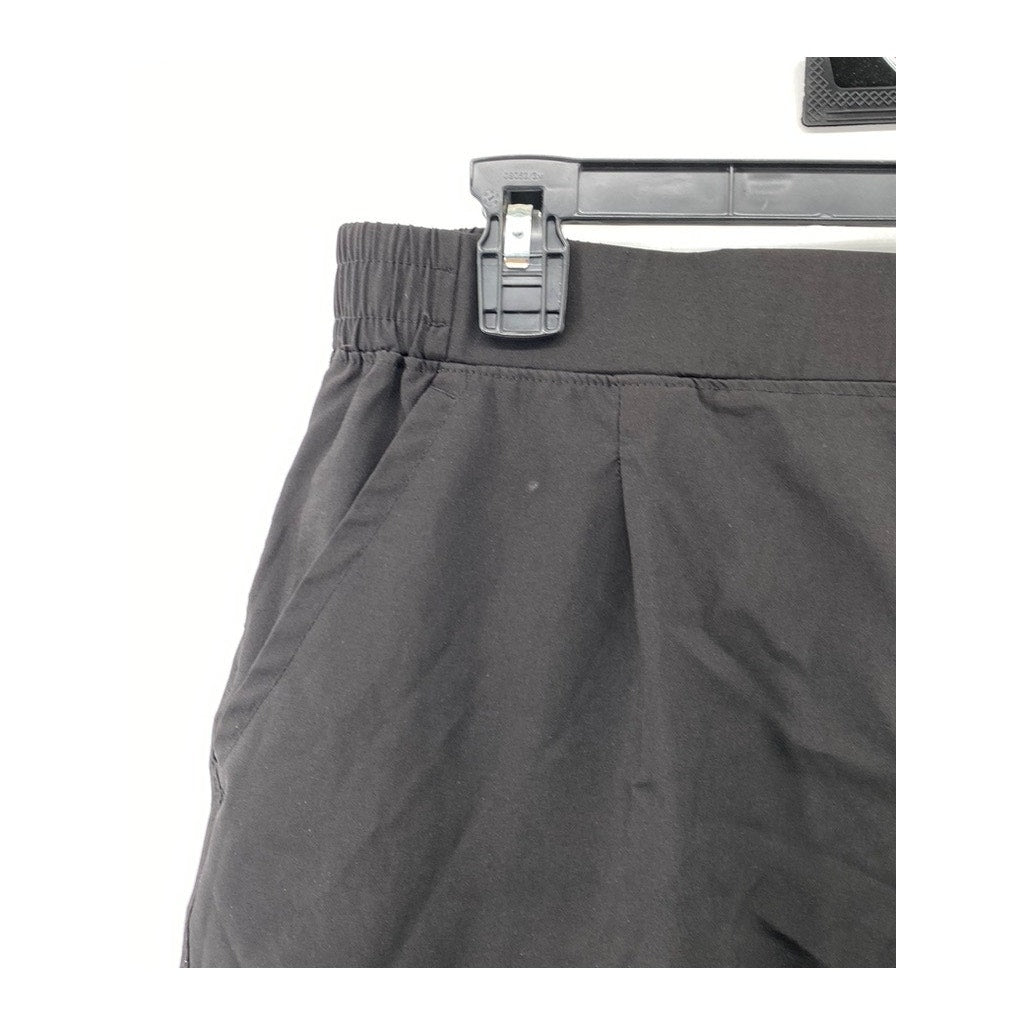 RBX Women's Black Solid Pull-On Active Shorts SZ L