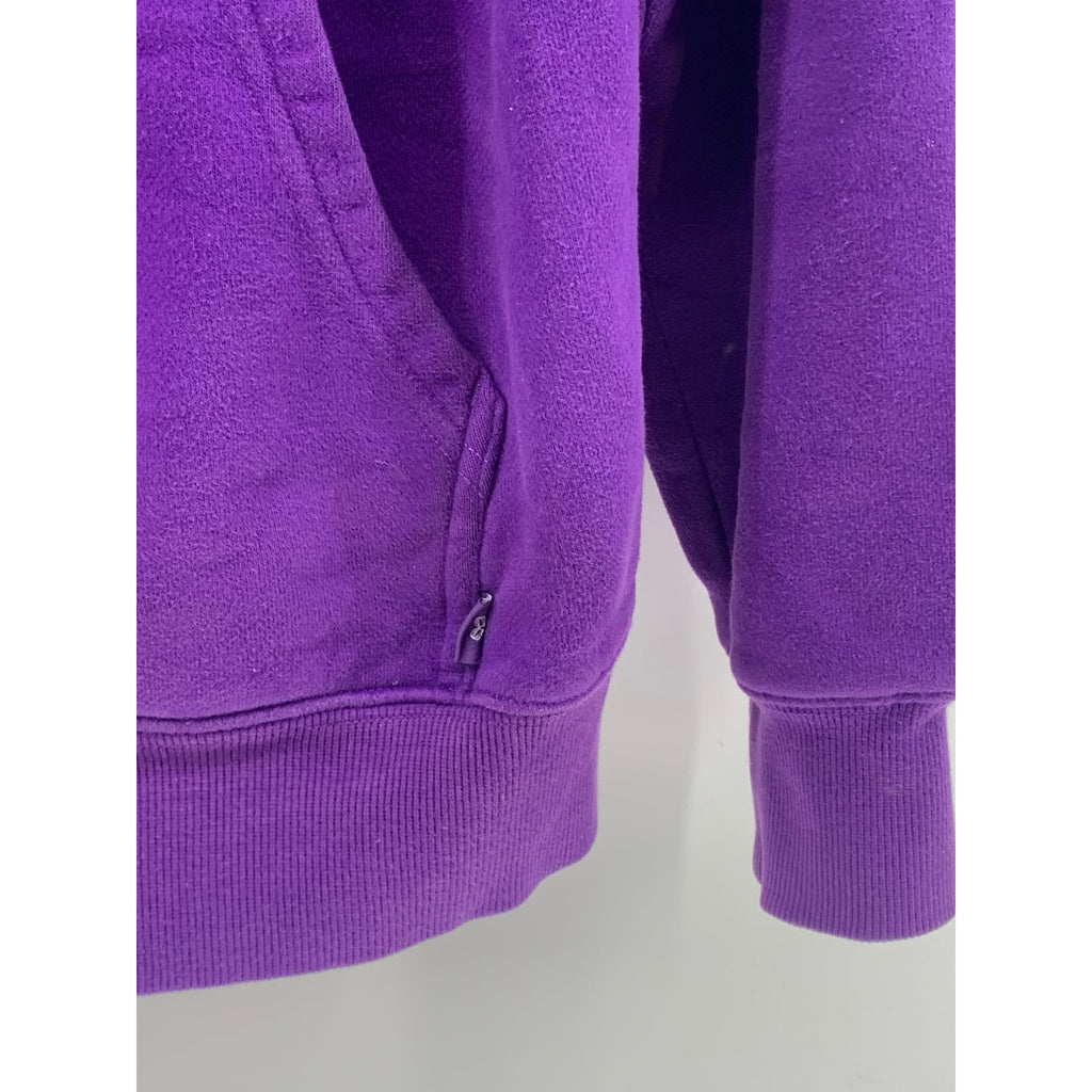 ARITZIA TNA Women’s Dark Purple Half-Zip Long Sleeve Hooded Sweater SZ S