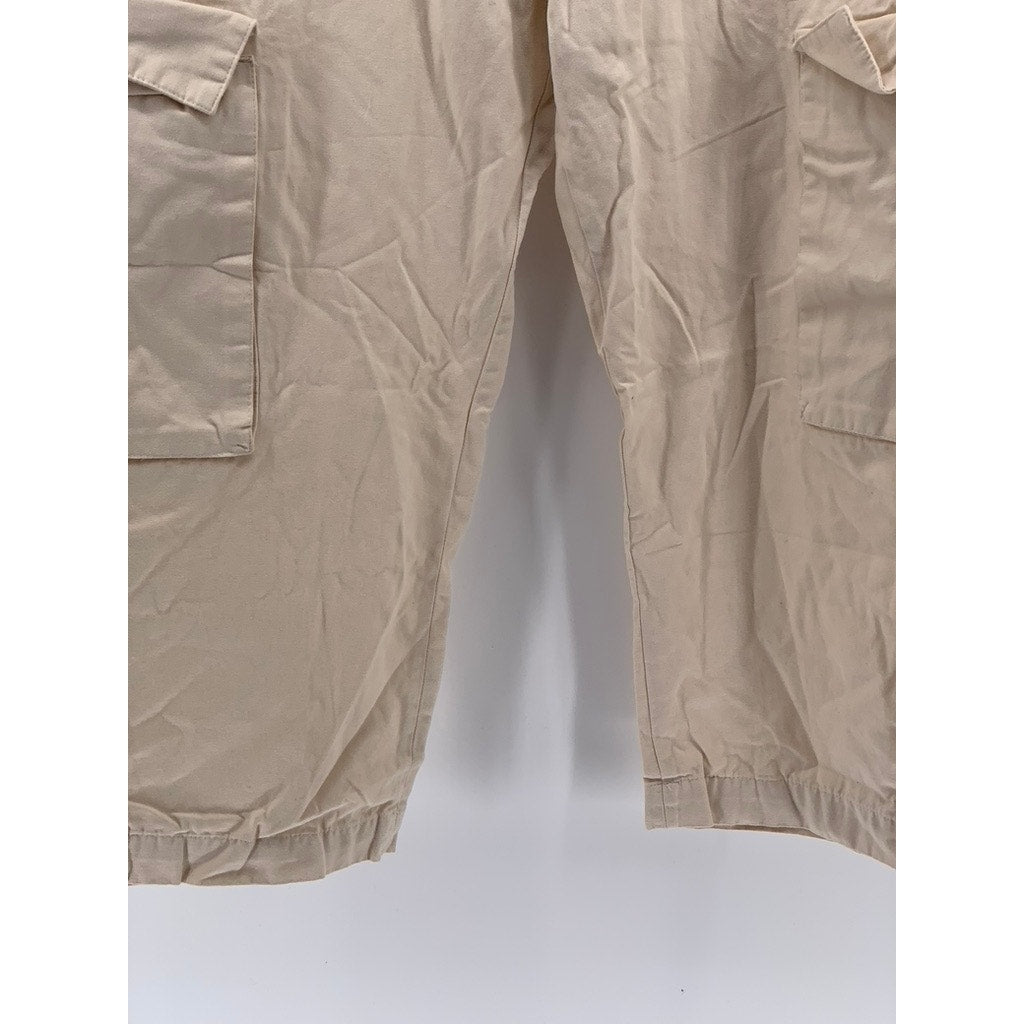 ZARA Men's Beige Straight-Leg Cargo Pants SZ 29
