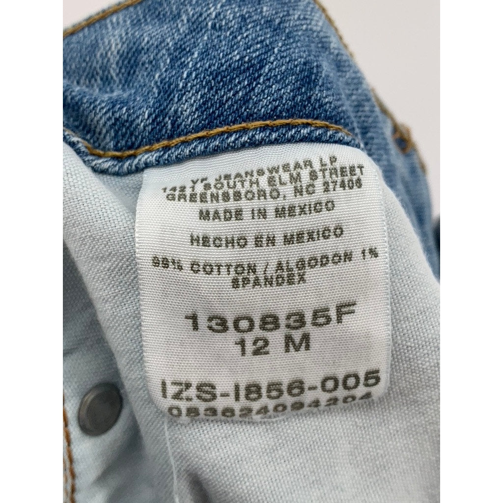 RIDERS Women's Blue Vintage Denim Straight Leg Jeans SZ 12M