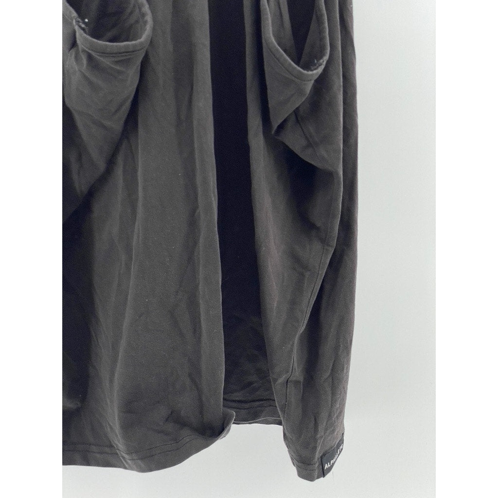 ALPHALETE ATHLETICS Men's Black Scoop-Neck Sleeveless Performance Fit Shirt SZ M