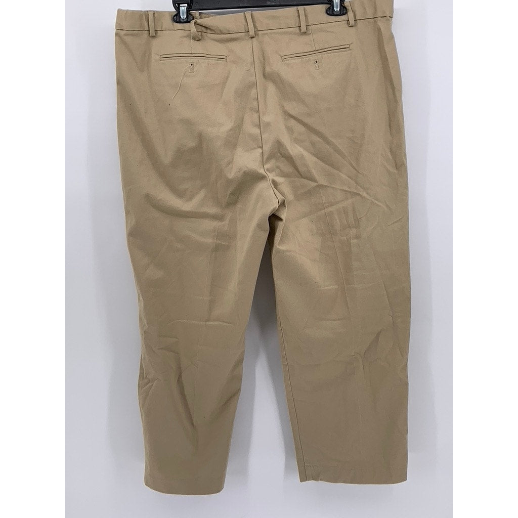 JOHN BLAIR Men's Tan Solid Short Dress Pant SZ 42S