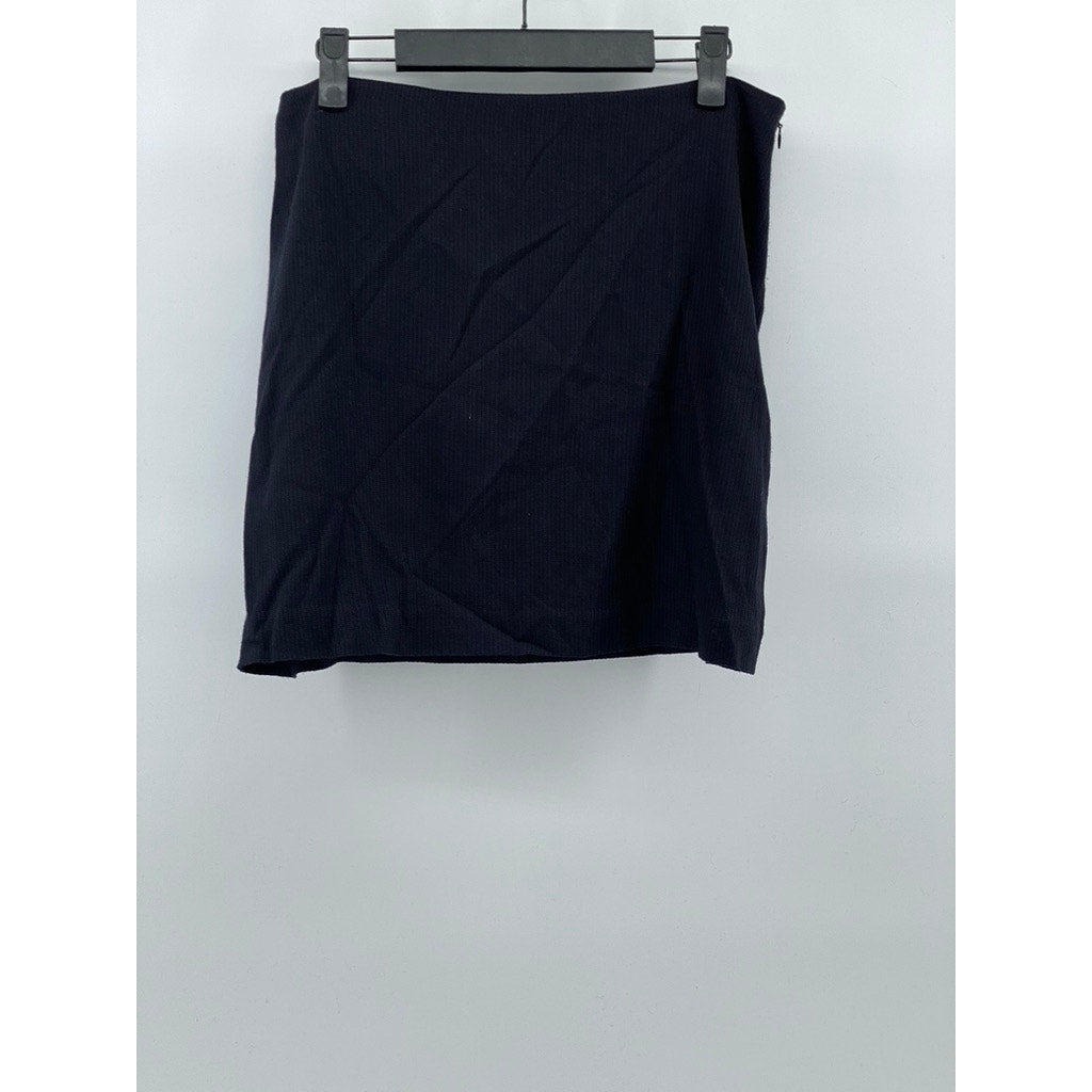 TREASURE & BOND Women's Navy Straight Mini Skirt SZ 10