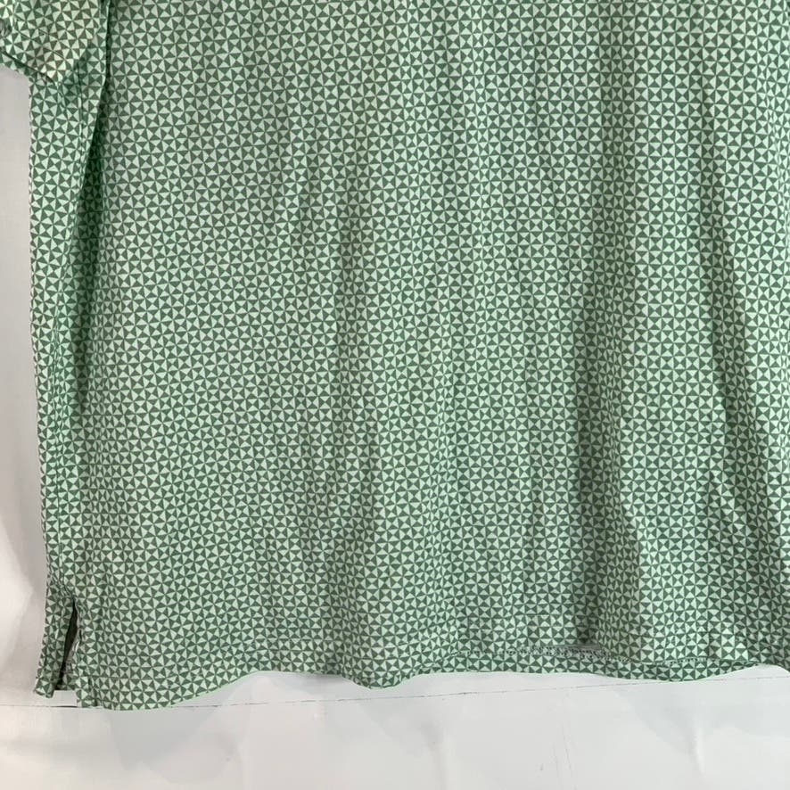 POLO GOLF RALPH LAUREN Men's Green Printed Pro Fit Short Sleeve Polo Shirt SZ L