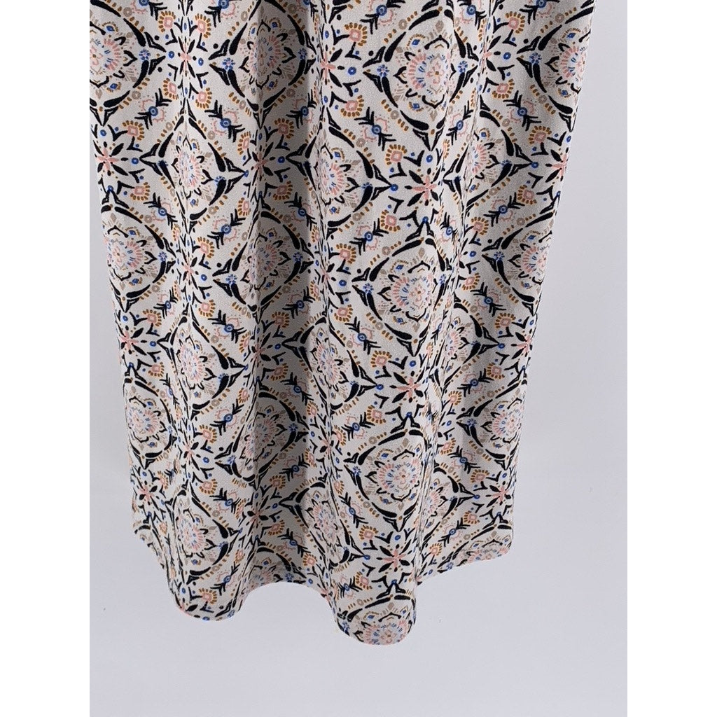 SONOMA GOODS FOR LIFE Women's Beige Printed Lace Halter Mini Dress SZ XL