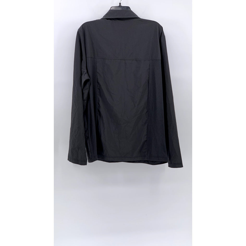 UNBRANDED Men's Charcoal Gray Half-Button Long Sleeve Sweater SZ L