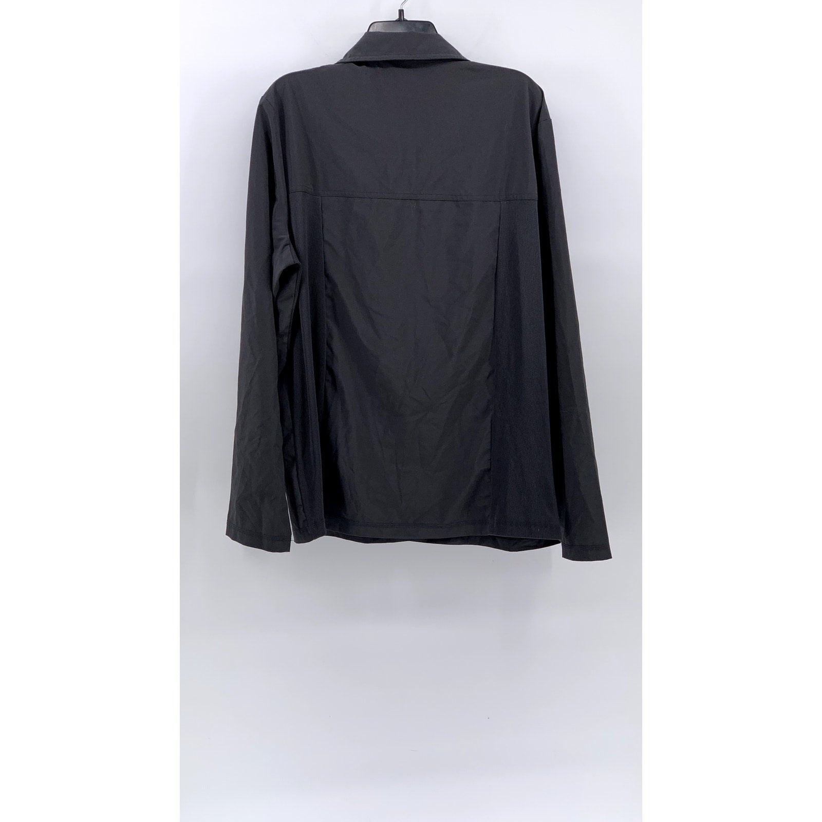 UNBRANDED Men's Charcoal Gray Half-Button Long Sleeve Sweater SZ L