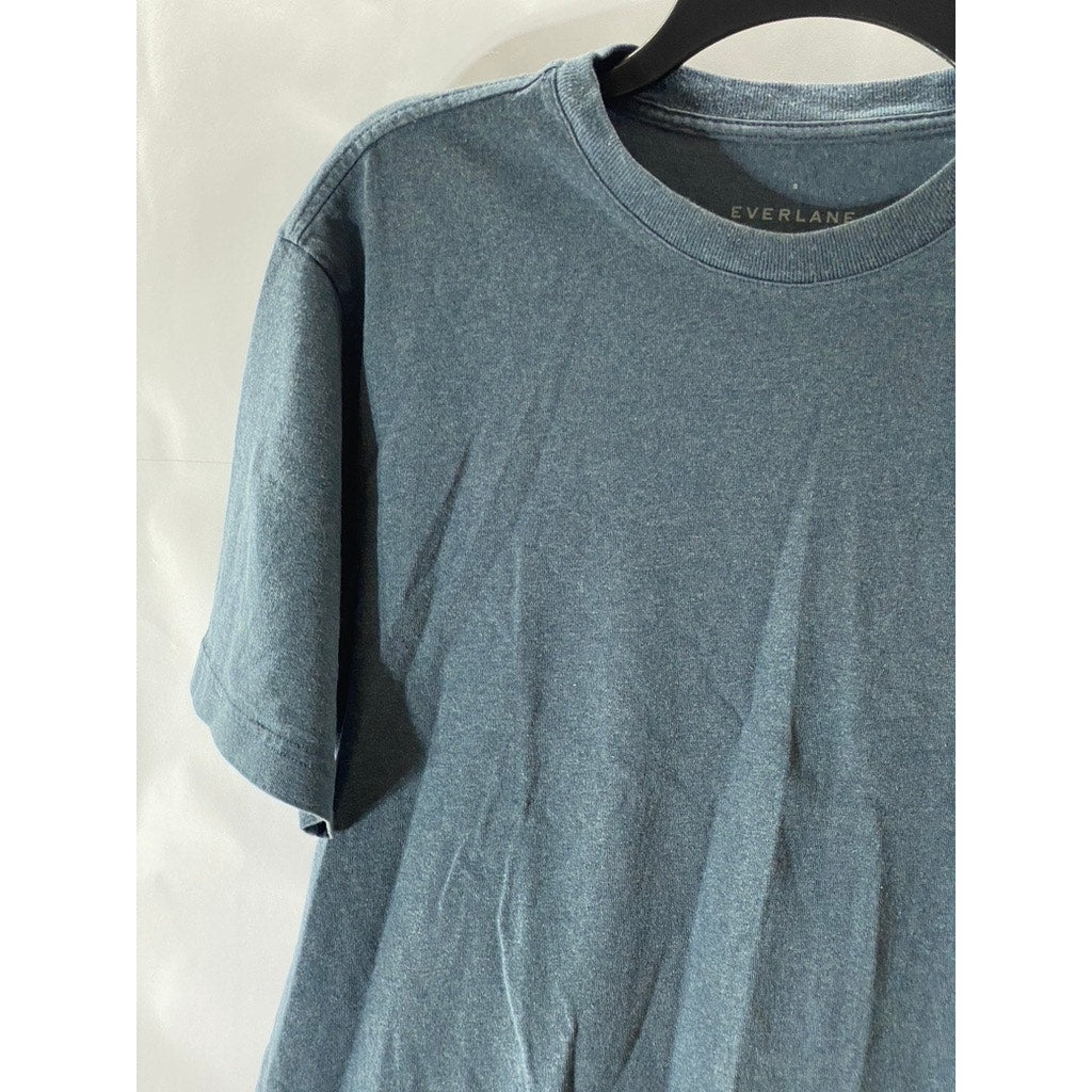 EVERLANE Men's Blue Essential Crewneck Short Sleeve T-Shirt SZ S