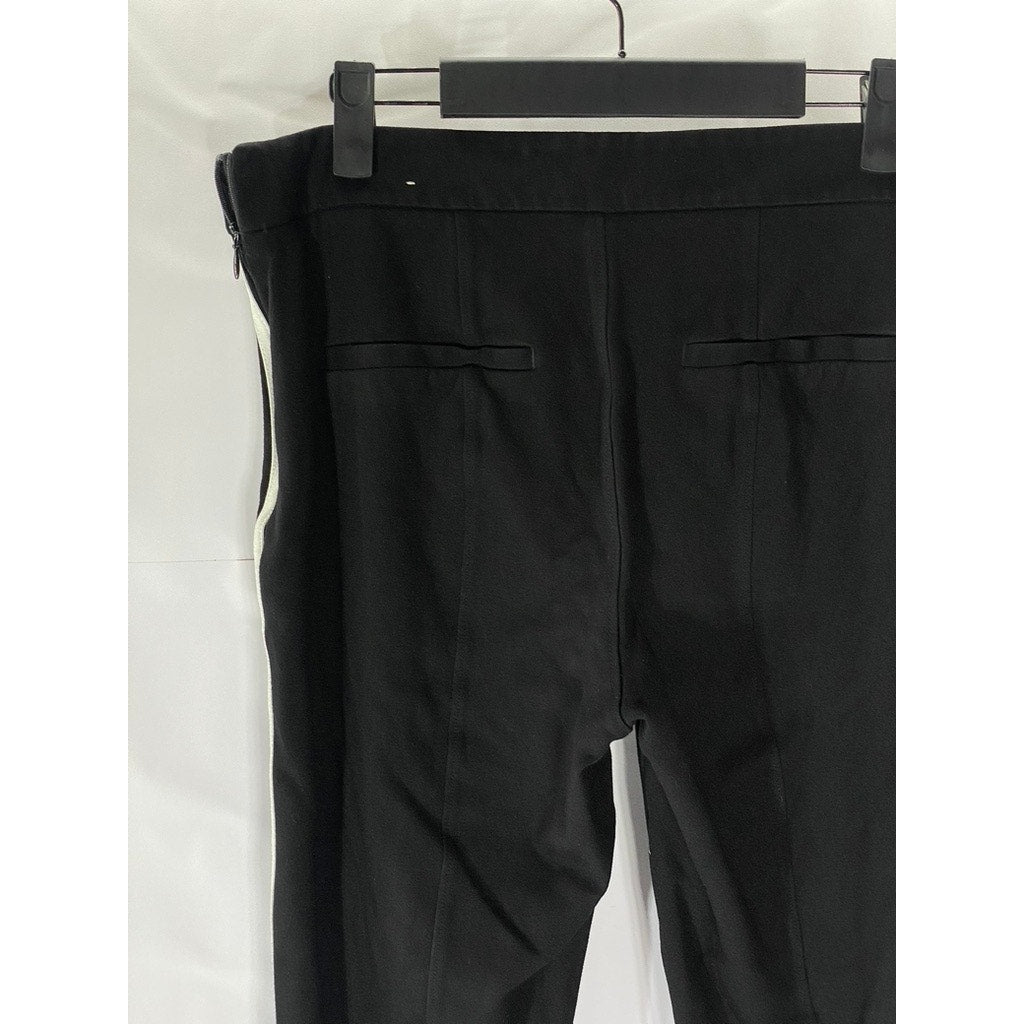 WHITE HOUSE BLACK MARKET Women's Black-White Striped The Skinny Pant SZ 8