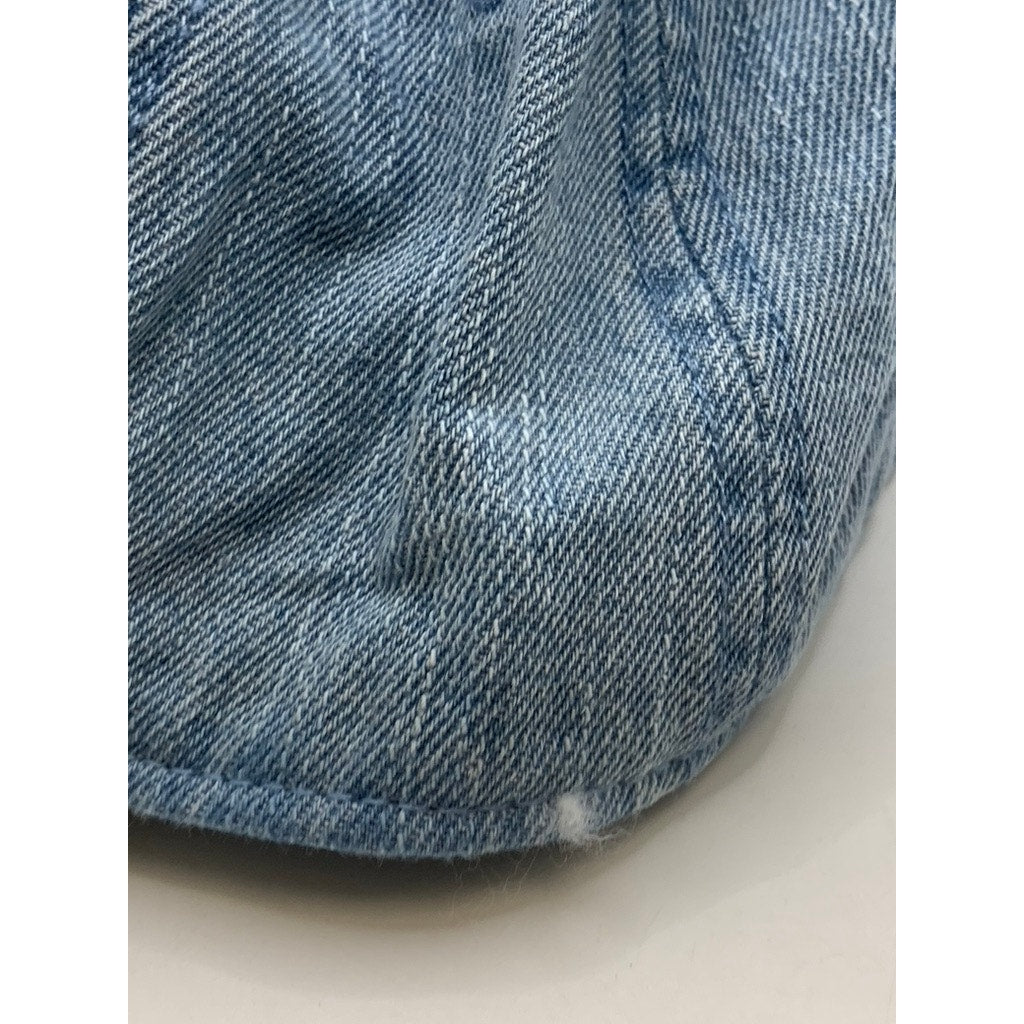 LA CROIX Men's Blue Denim Embroidered Logo Baseball Cap SZ OS