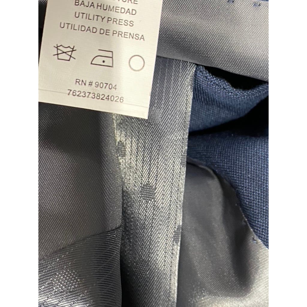 PERRY ELLIS PORTFOLIO Men's Blue Slim-Fit Two-Button Suit Jacket SZ 46R