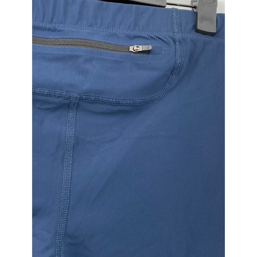 IFFLEY ROAD Men's Blue Zipper-Hem Pull-On Active Pants SZ L