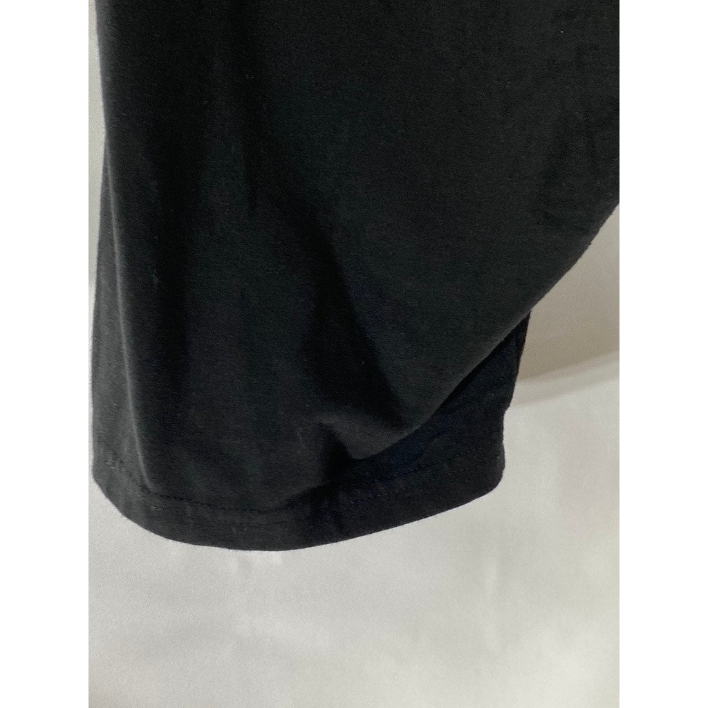 HUE Women's Black High-Rise Biker Shorts SZ M