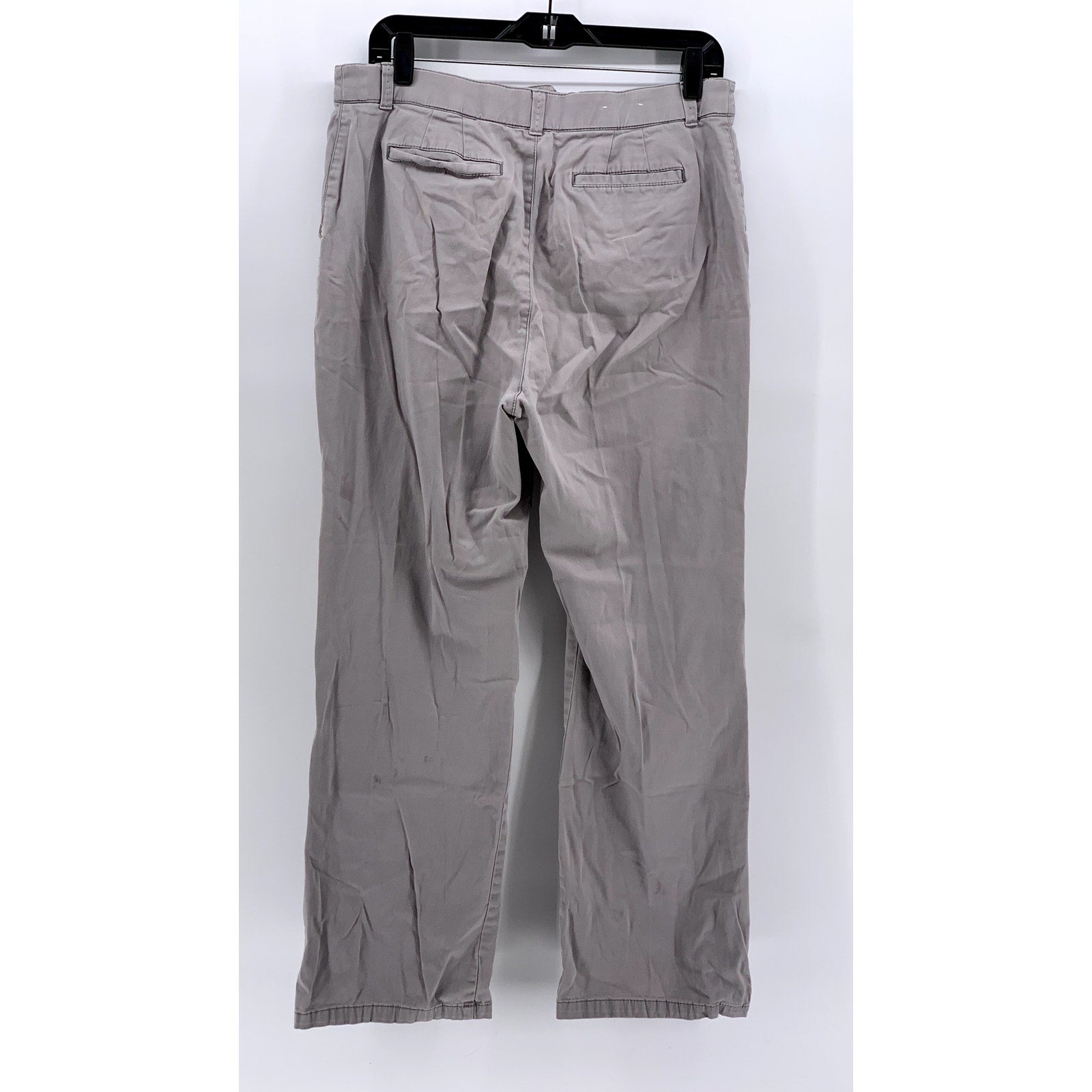CROFT & BARROW Women's Gray Classic-Fit Straight-Leg Pants SZ 10