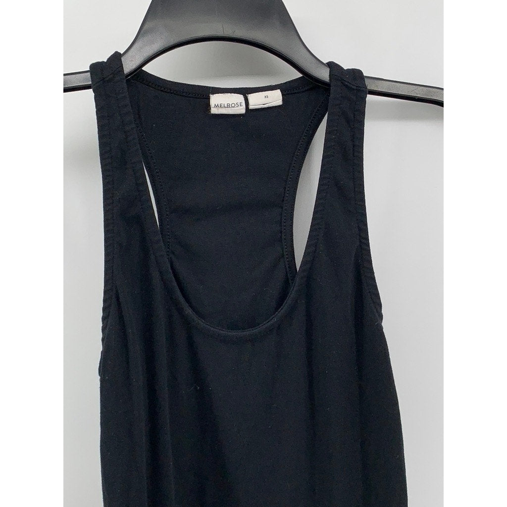 MELROSE Women's Black Scoop-Neck A-Line Dress SZ XS