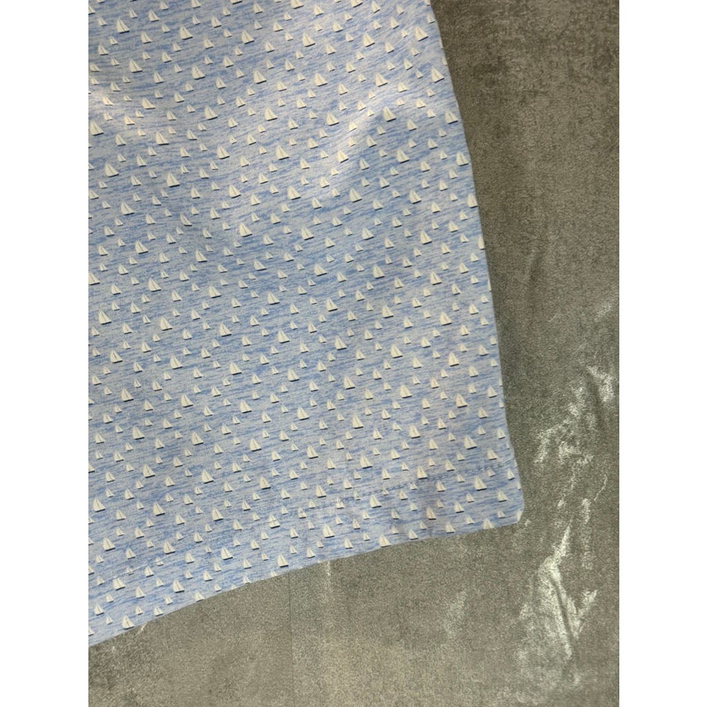 VINEYARD VINES Men's Light Blue Sailboat Print Performance Breaker Shorts SZ 32