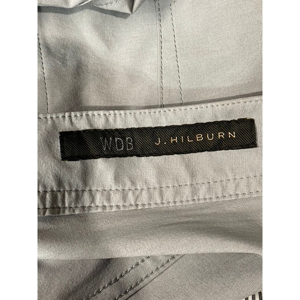 J. HILBURN Men's Light Gray Slim Straight Chino Pants SZ 36x32