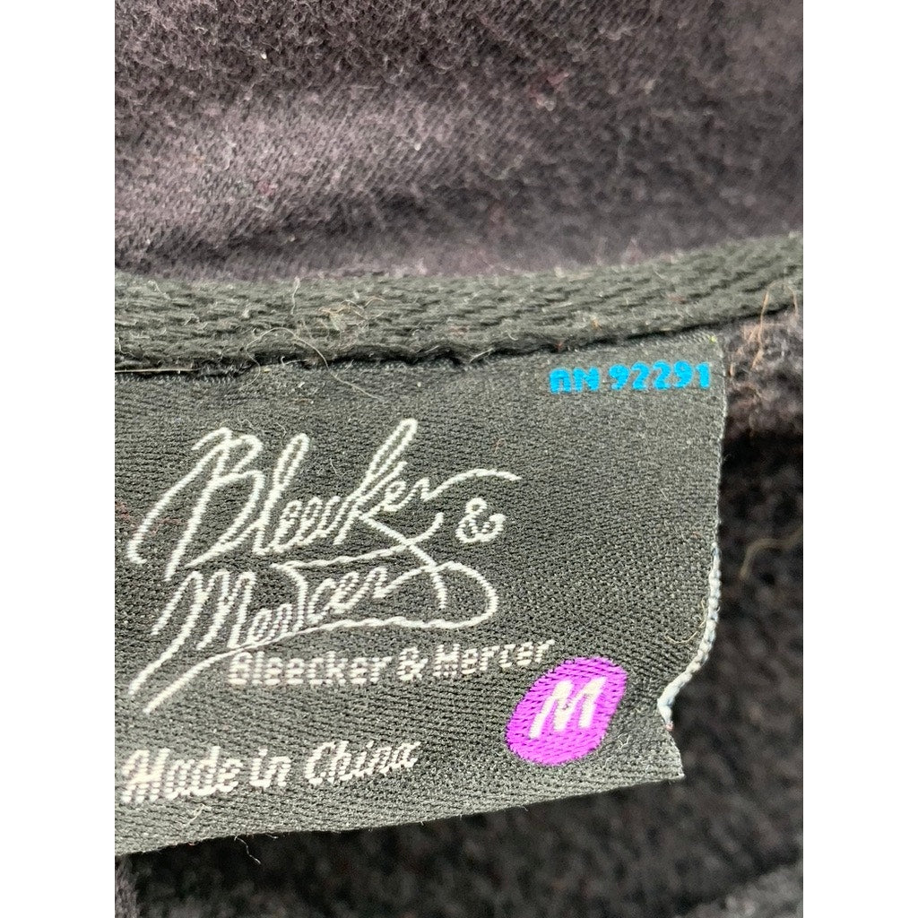 BLEECKER & MERCER Men's Black-Yellow Geo Hoodie SZ M