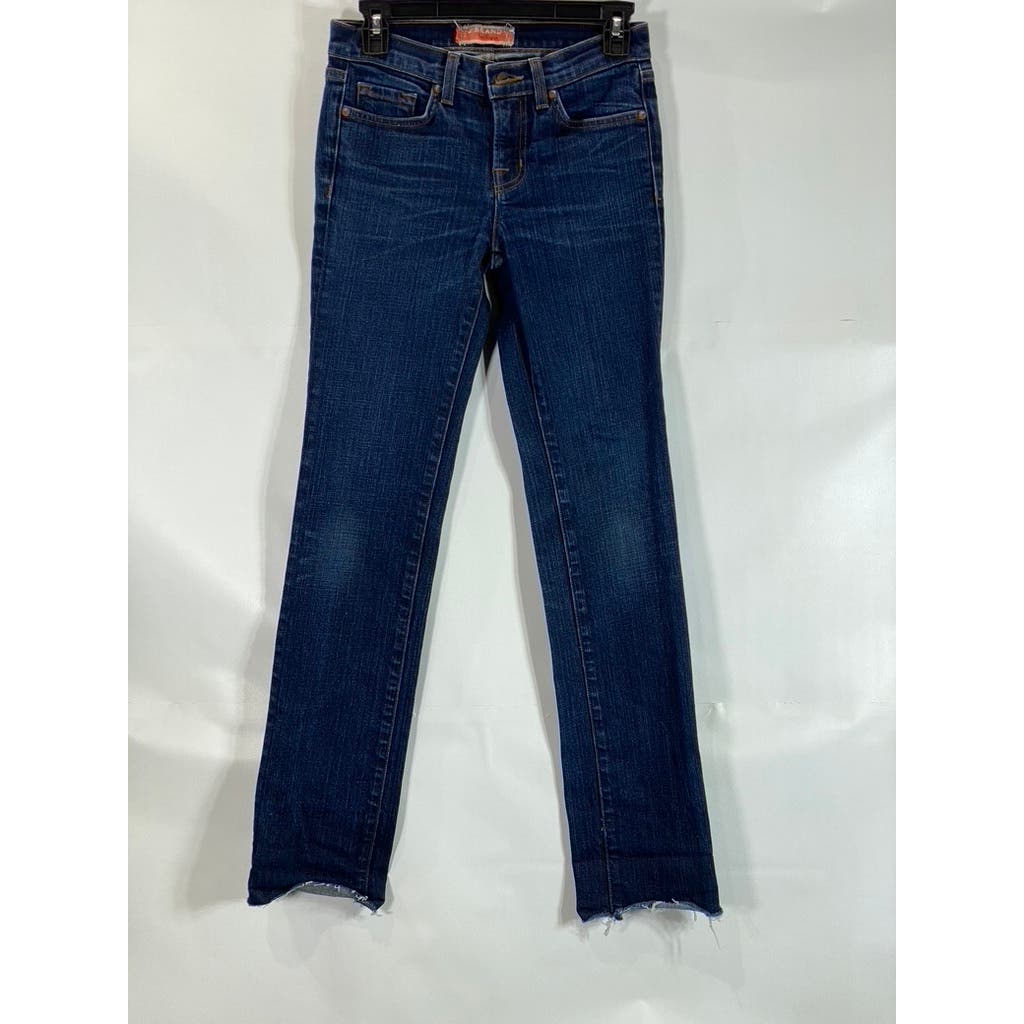 J. BRAND BOUTIQUE Women's Dark Blue Durban Straight-Leg Cropped Denim Jeans SZ26