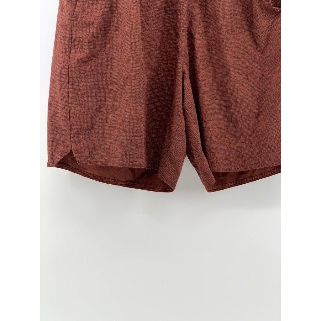 REI Men's Burgundy Drawstring Swim Trunks SZ L