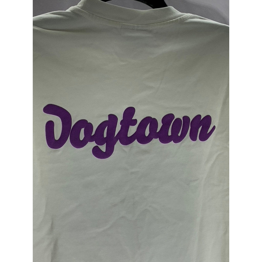 DOGTOWN Women's White Lebron James Lakers Graphic Short Sleeve T-Shirt SZ XXS
