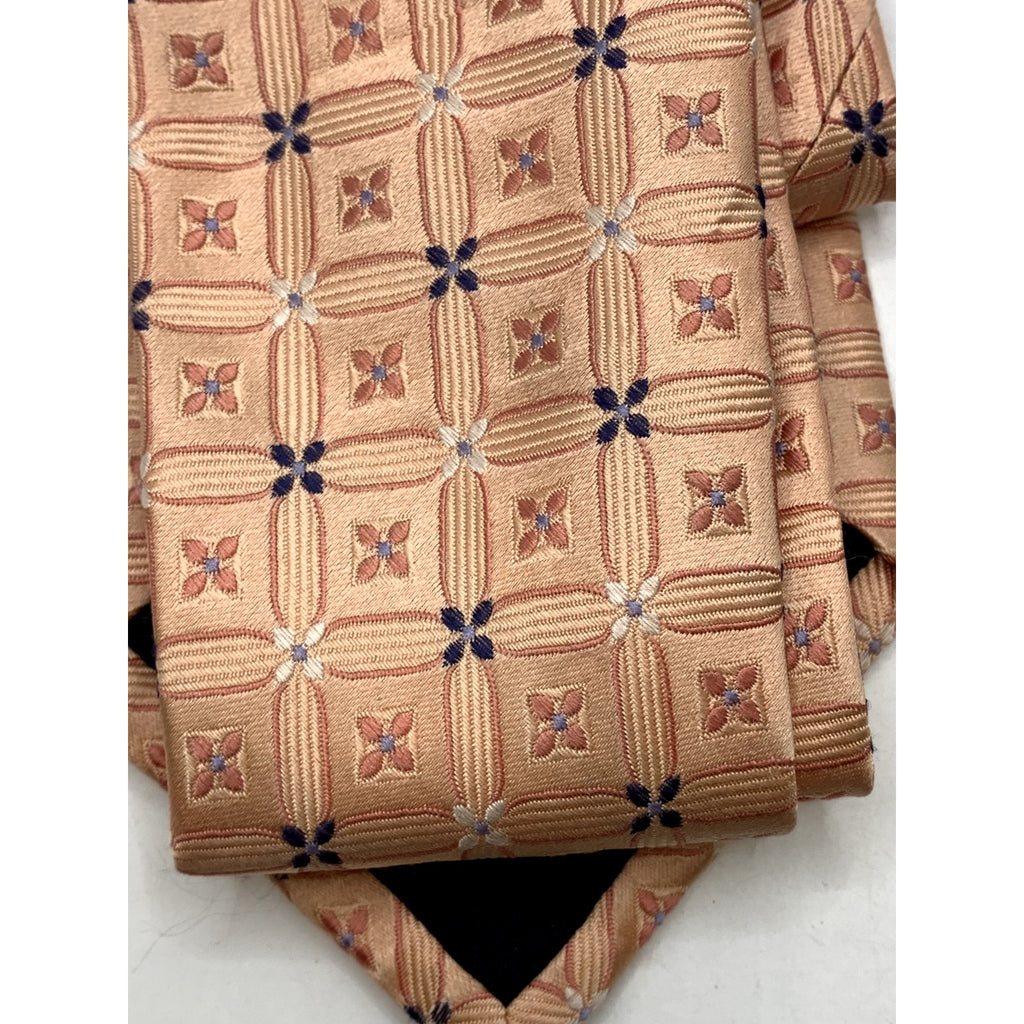 CLUB ROOM Men's Vintage Silk Floral Beige Regular Tie OS