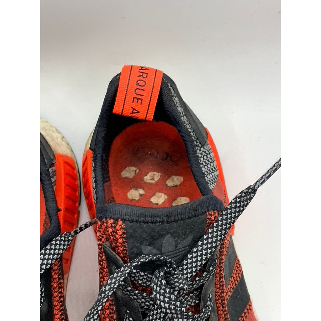 ADIDAS Men's Lush Red NMD R1 Mesh Sneakers SZ 9