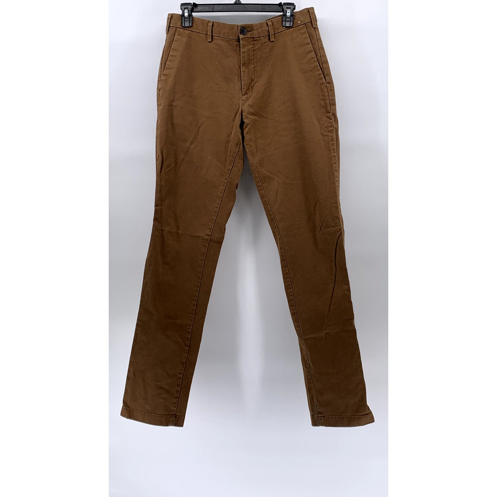 UNIQLO Men's Brown Slim-Leg Regular Fit Casual Chino Pants SZ 32X34