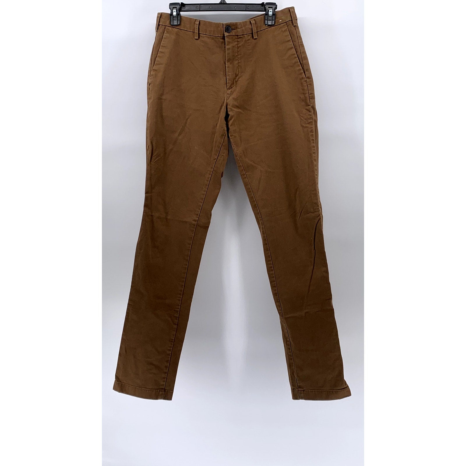 UNIQLO Men's Brown Slim-Leg Regular Fit Casual Chino Pants SZ 32X34