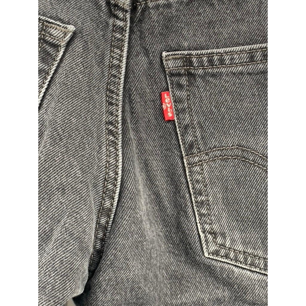 LEVI'S Women's Black Denim 94' Baggy Jeans SZ 25