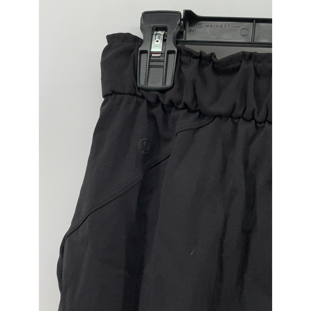 LULULEMON Women's Black Drawstring Pull-On Active Pants SZ 6