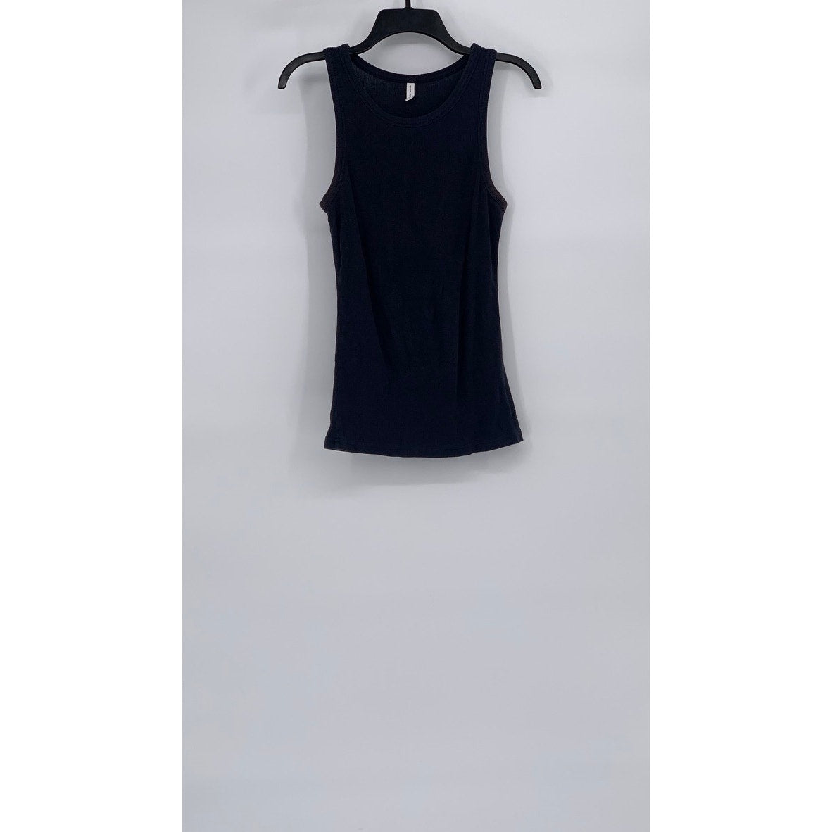 SAMSOE SAMSOE Women's Sky Captain Blue Ribbed Crewneck Alexo Tank Top SZ S