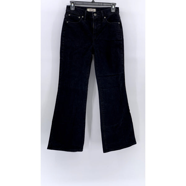 MADEWELL Women's Black Petite The Perfect Vintage Flare Jean SZ 25P