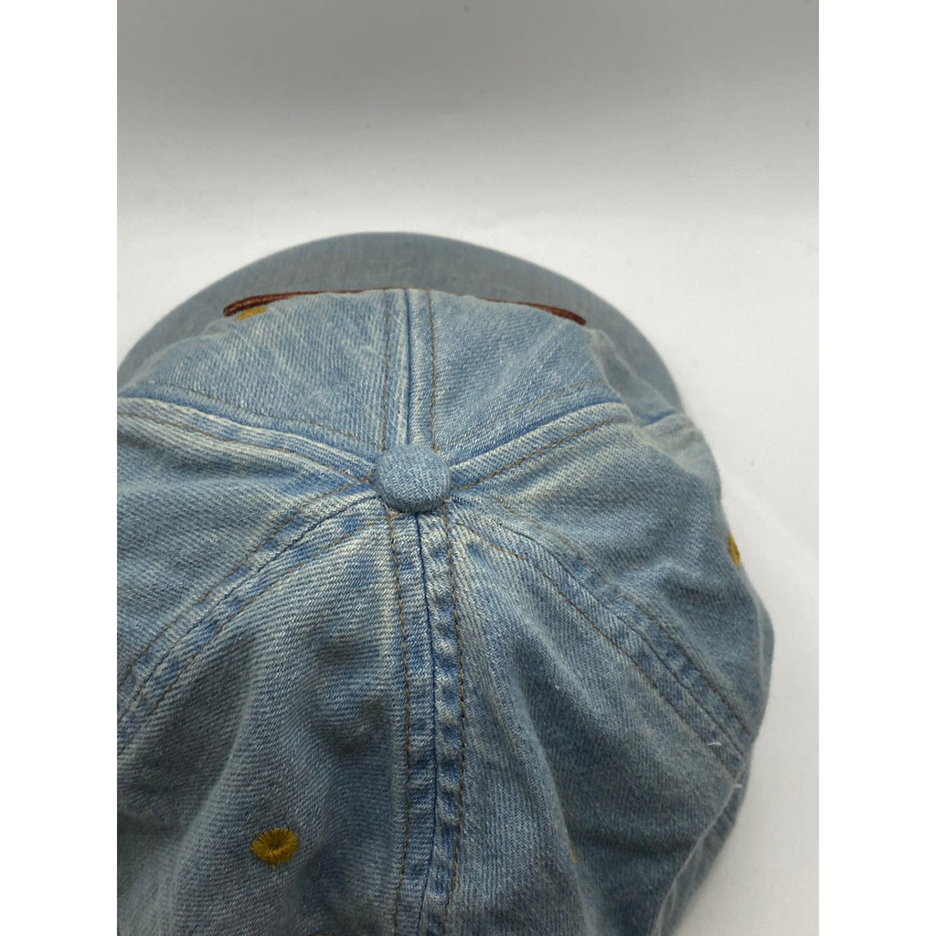 FAHERTY BRAND Men's Light Blue Denim Mountain Patch Baseball Hat SZ OS