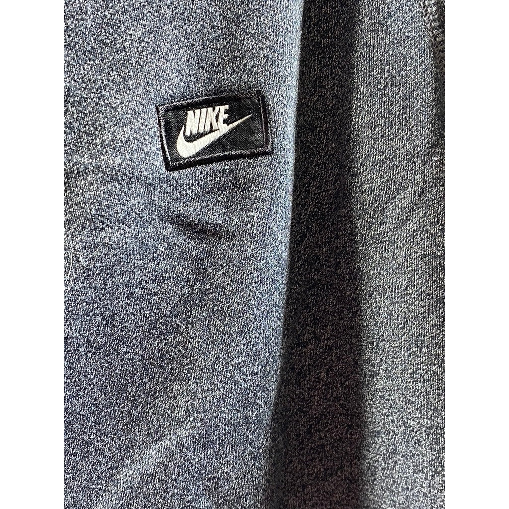 NIKE Men's Blue-Gray Marled Hooded Zip-Up Sweater SZ XL