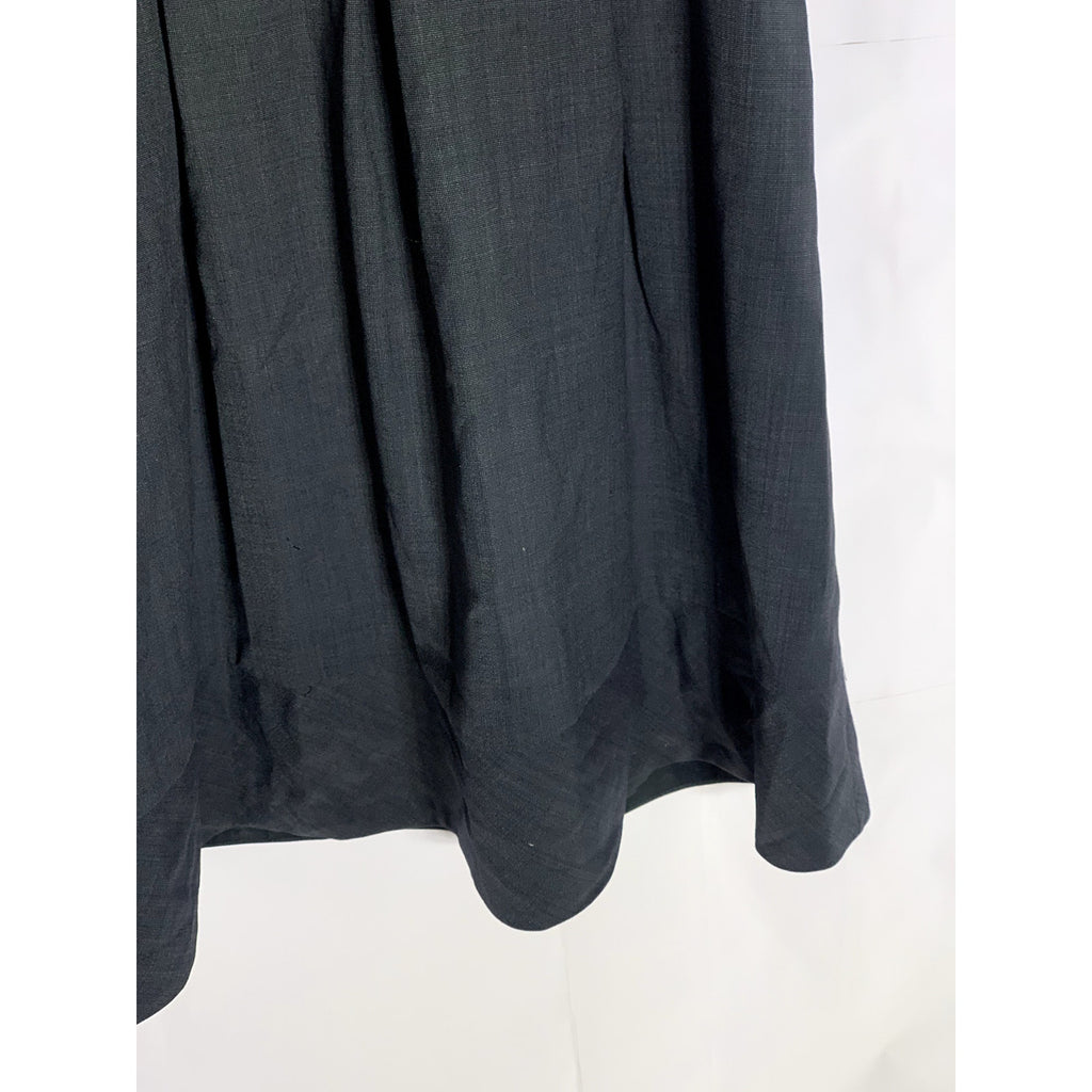 BANANA REPUBLIC Women's Black Scoop-Neck Stretch Sleeveless Wool Dress SZ 4