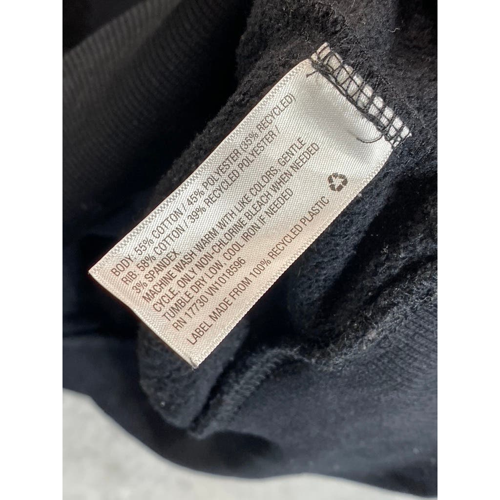 GOODFELLOW & CO Men's Black Solid Regular-Fit Crewneck Pullover Sweatshirt SZ M