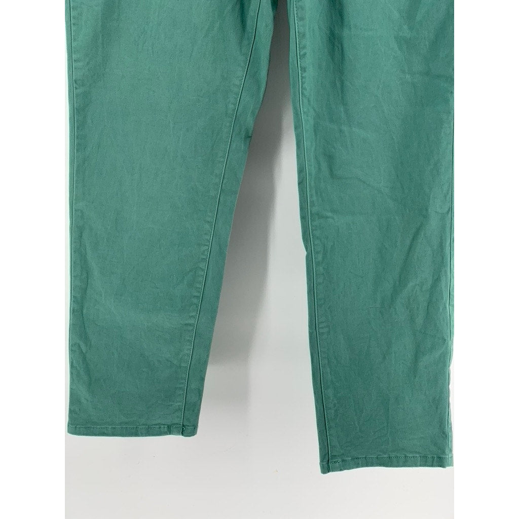 CROFT & BARROW Women's Green Solid Slim Leg Pants SZ 12