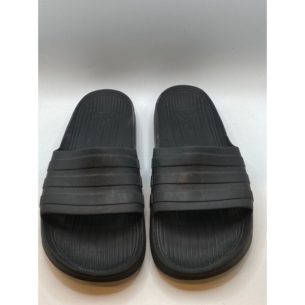 ADIDAS Boy's Black Open Toe Slide Sandals SZ 12